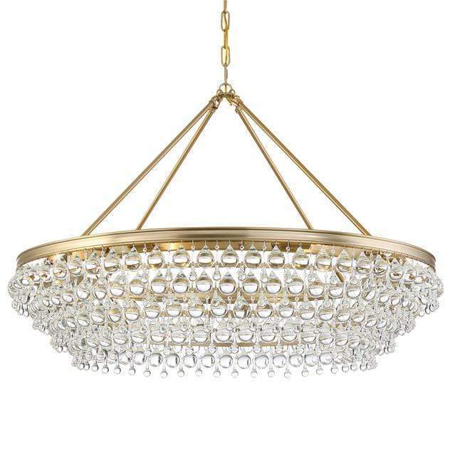 Crystorama Calypso Crystal Teardrop Vibrant Chandelier Lighting crystorama-278-VG 633779032394