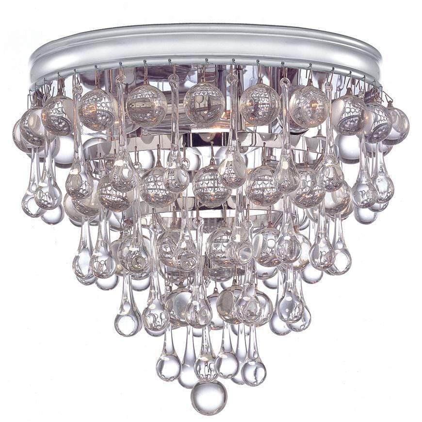 Crystorama Calypso Flushmount-Polished Chrome Lighting Crystorama-135-CH 00633779015236