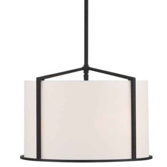 Crystorama Carlyn Pendant Lighting crystorama-CAR-9204-BK 633779047541