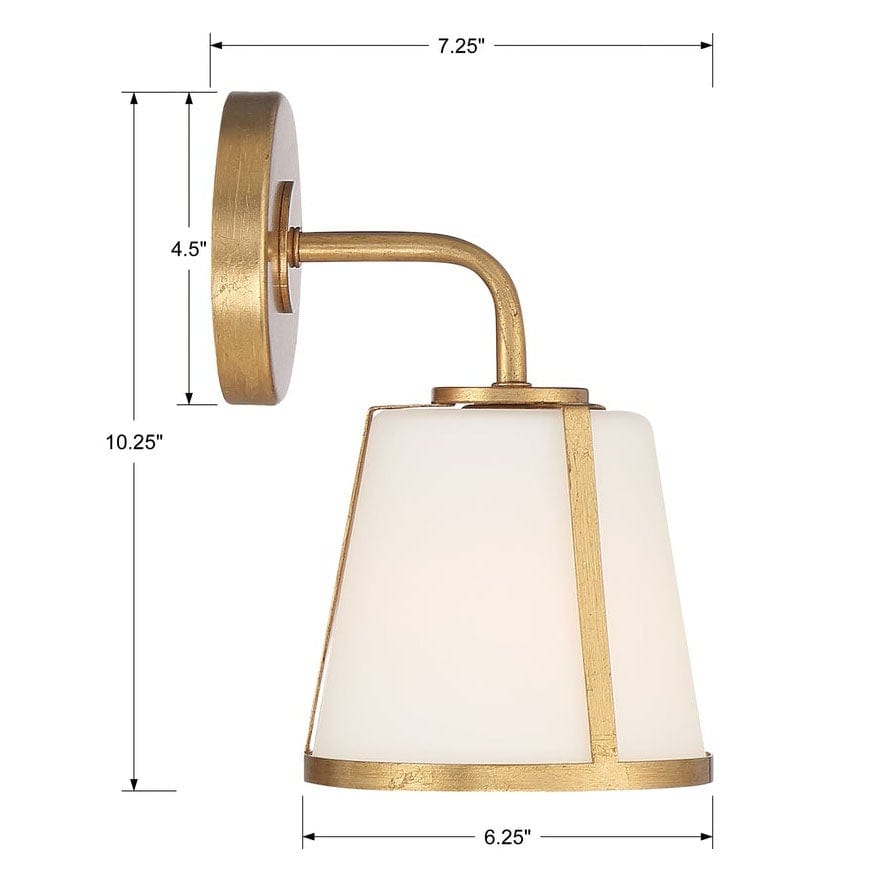 Crystorama Fulton 1 Light Wall Mount Lighting