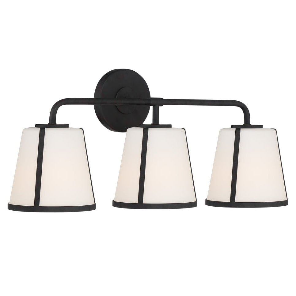 Crystorama Fulton 3 Light Bathroom Vanity Lighting