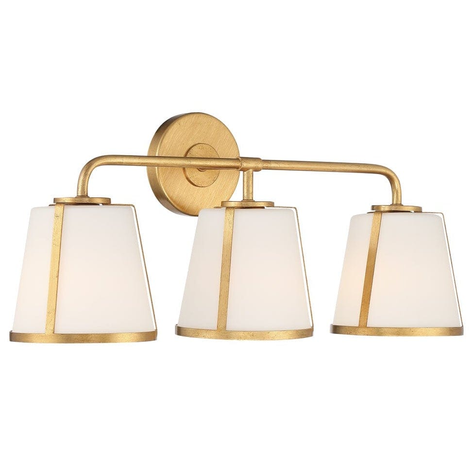 Crystorama Fulton 3 Light Bathroom Vanity Lighting