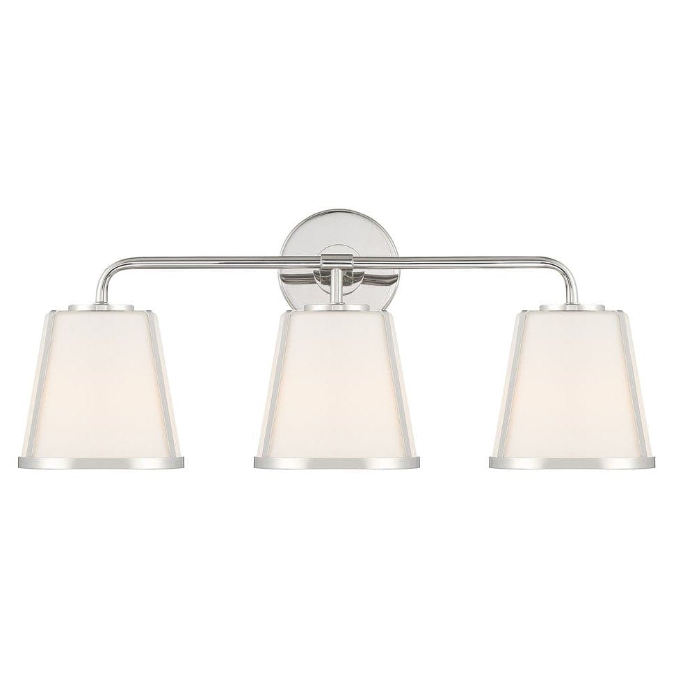 Crystorama Fulton 3 Light Bathroom Vanity Lighting crystorama-FUL-913-PN 633779047114