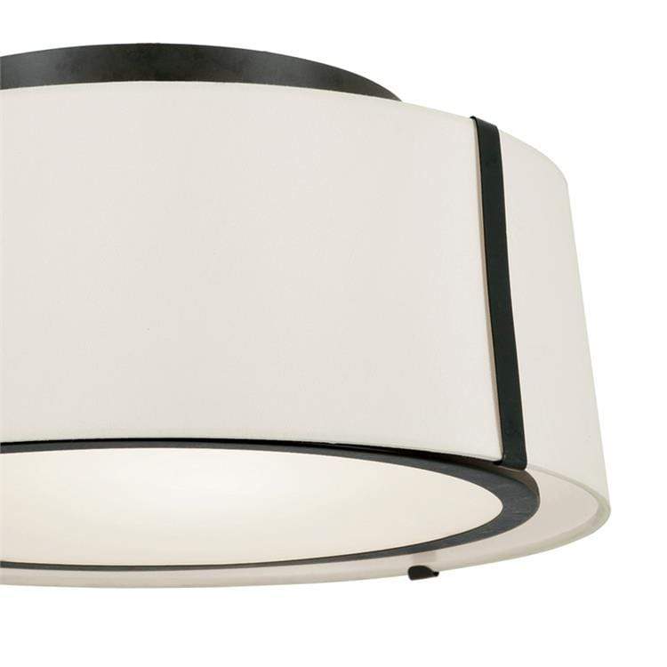 Crystorama Fulton 3 Light Matte Black Ceiling Mount Lighting crystorama-FUL-905-BK