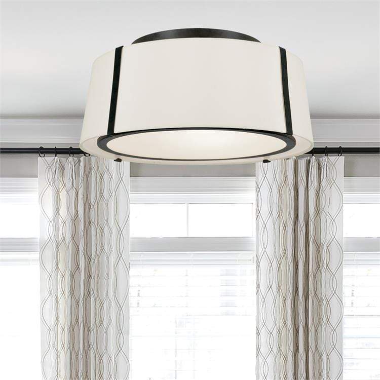 Crystorama Fulton 3 Light Matte Black Ceiling Mount Lighting crystorama-FUL-905-BK