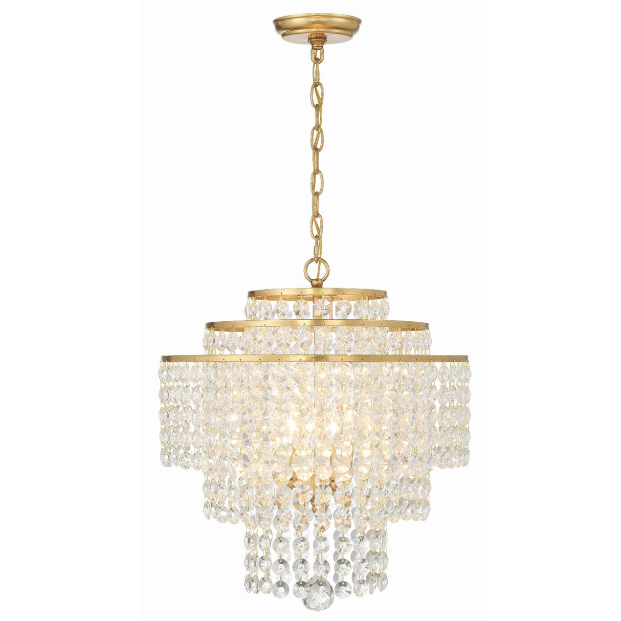 Crystorama Gabrielle 4 Light Chandelier Lighting crystorama-GAB-B7304-GA 633779050534