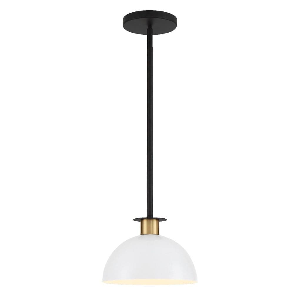 Crystorama Gigi 1 Light Mini Pendant Lighting crystorama-GIG-813-BK-AG 633779047916