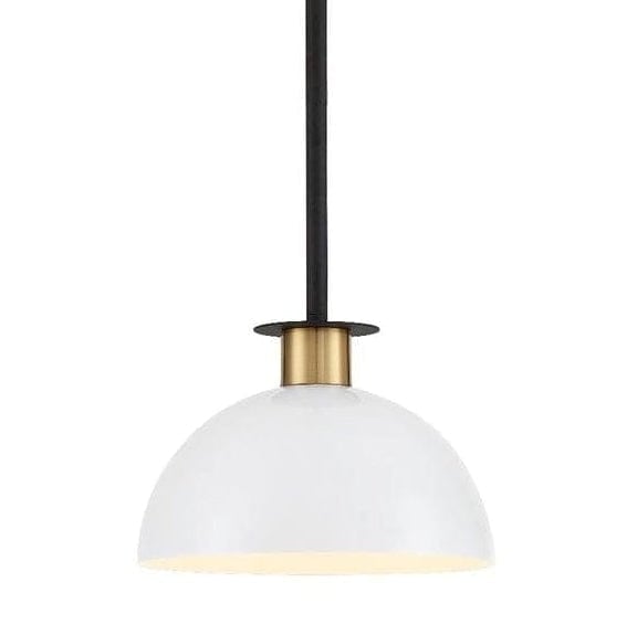 Crystorama Gigi 1 Light Mini Pendant Lighting crystorama-GIG-813-BK-AG 633779047916