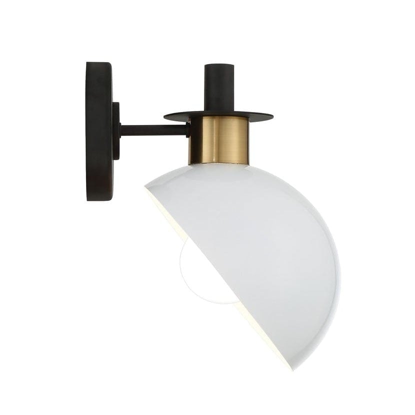 Crystorama Gigi 1 Light Wall Mount Lighting crystorama-GIG-811-BK-AG 633779047886