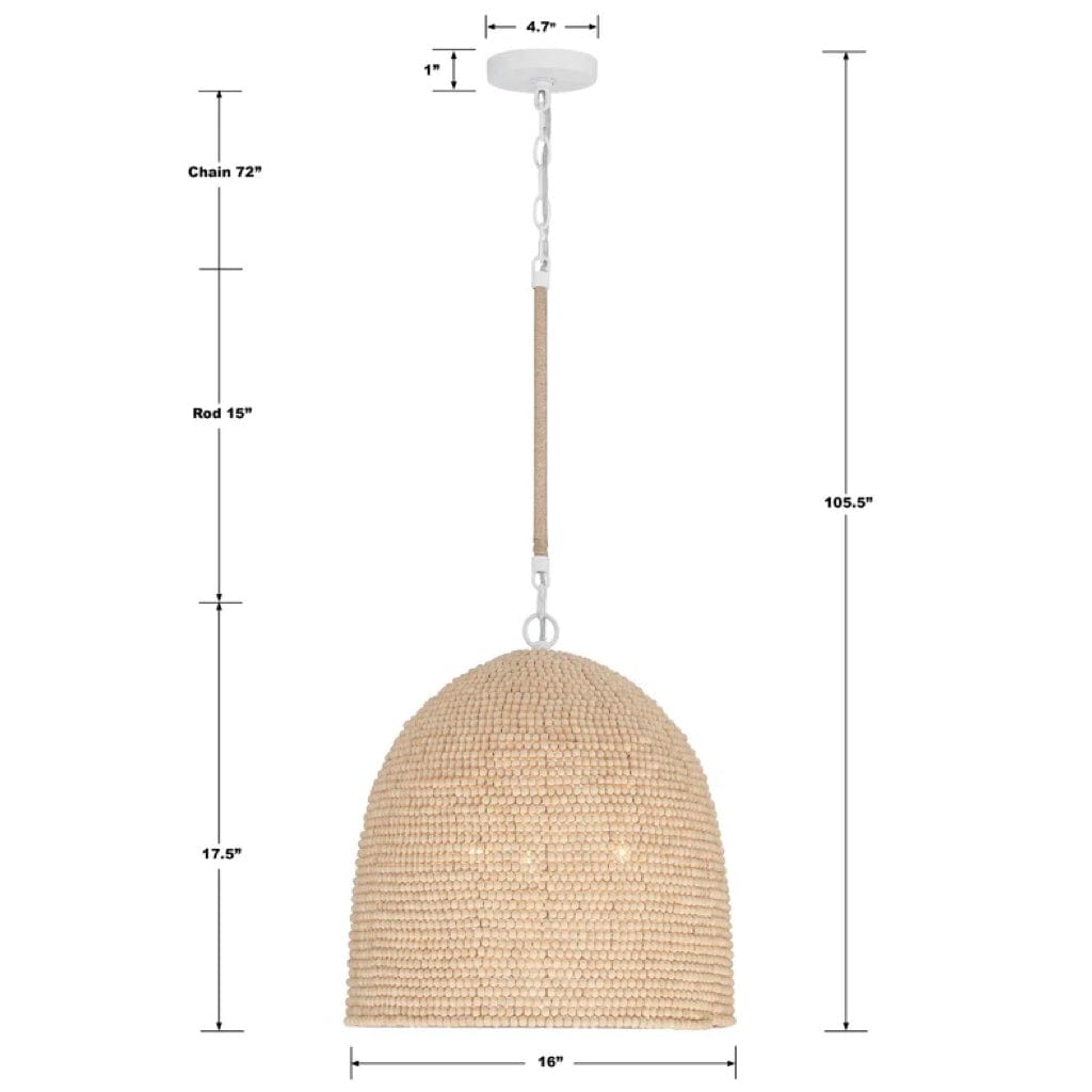 Crystorama Jasper 3 Light Pendant Lighting crystorama-JSP-10533-MT 633779050336