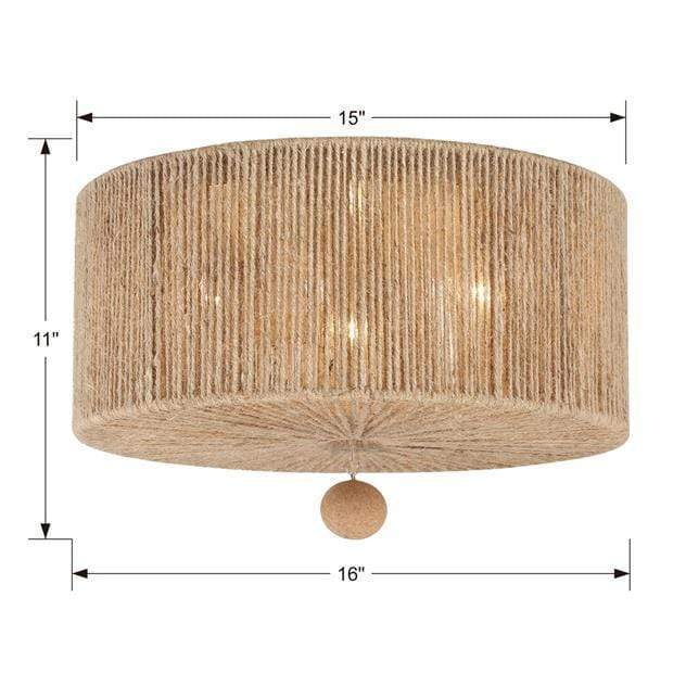 Crystorama Jessa 3 Light Burnished Silver Ceiling Mount Lighting crystorama-JES-B7103-BS 633779045950