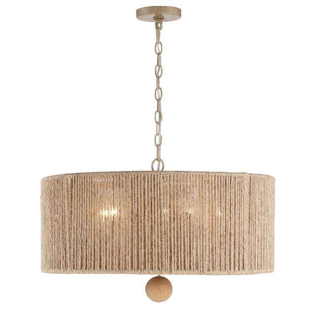 Crystorama Jessa 5 Light Burnished Silver Pendant Lighting crystorama-JES-B7105-BS 633779045967