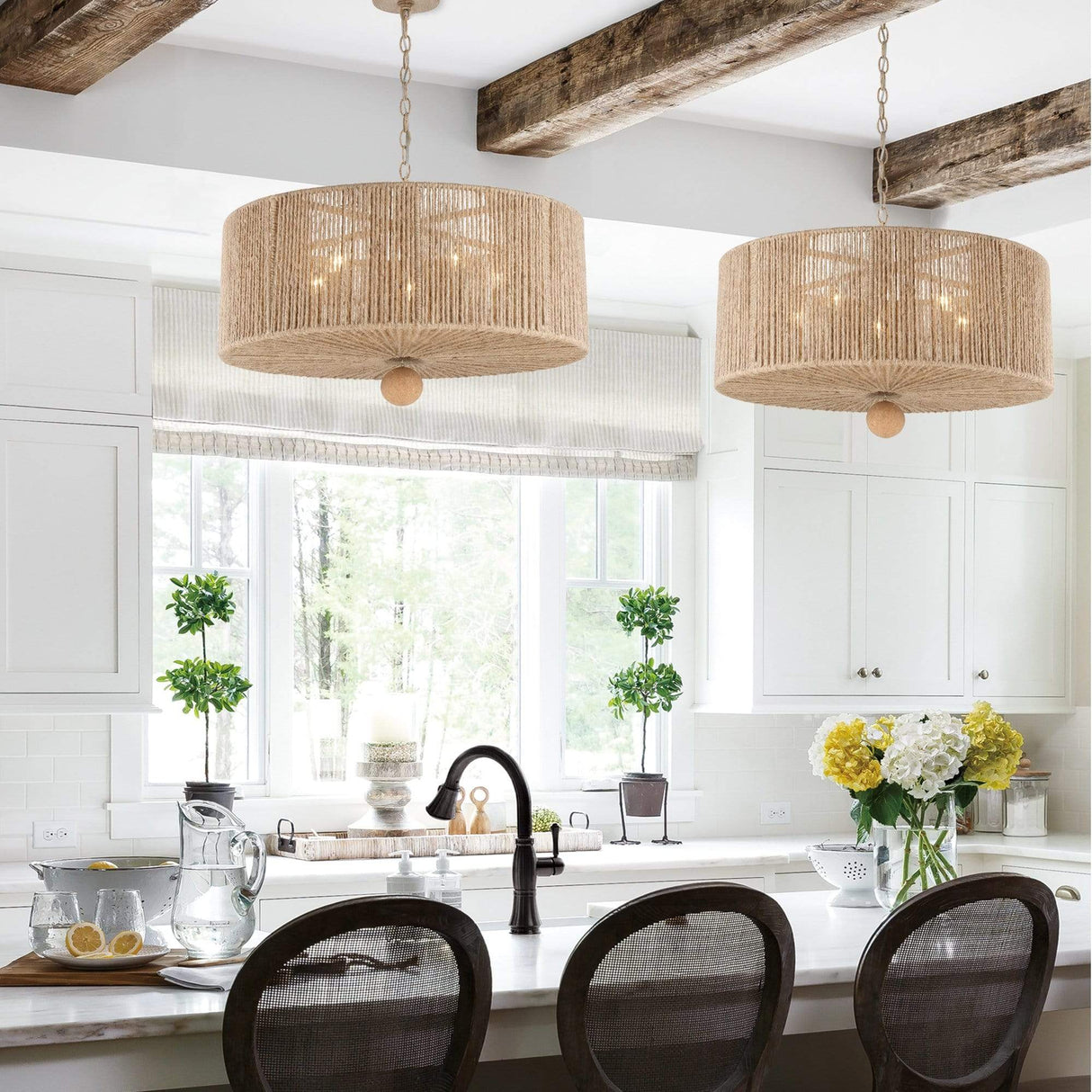 Crystorama Jessa 5 Light Burnished Silver Pendant Lighting crystorama-JES-B7105-BS 633779045967