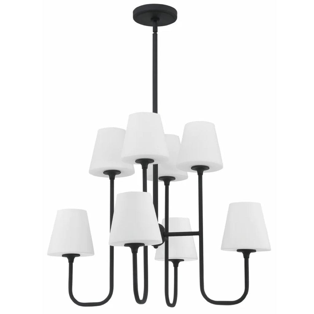 Crystorama Keenan 8 Light Chandelier Lighting crystorama-KEE-A3008-BF 633779049958