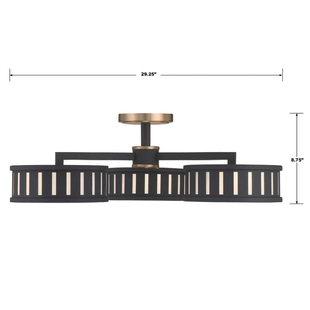 Crystorama Kendal 6 Light Ceiling Mount Lighting crystorama-BYR-80100-MK