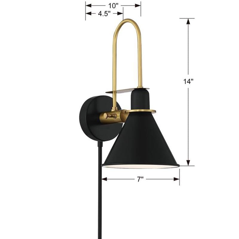 Crystorama Medford 1 Light Wall Sconce Lighting