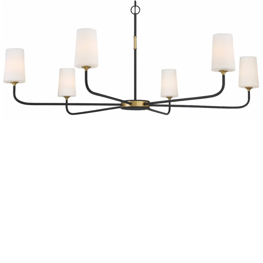 Crystorama Niles 6 Light Chandelier Lighting crystorama-NIL-70016-BF-MG 633779049927