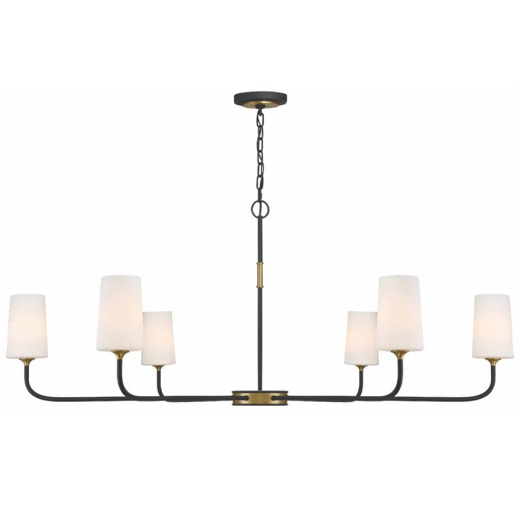 Crystorama Niles 6 Light Chandelier Lighting crystorama-NIL-70016-BF-MG 633779049927