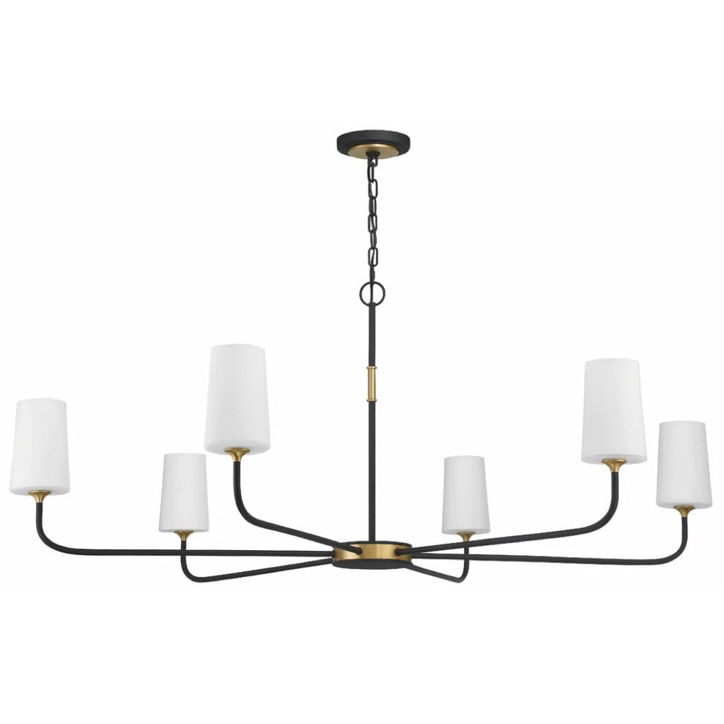 Crystorama Niles 6 Light Chandelier Lighting crystorama-NIL-70016-BF-MG 633779049927