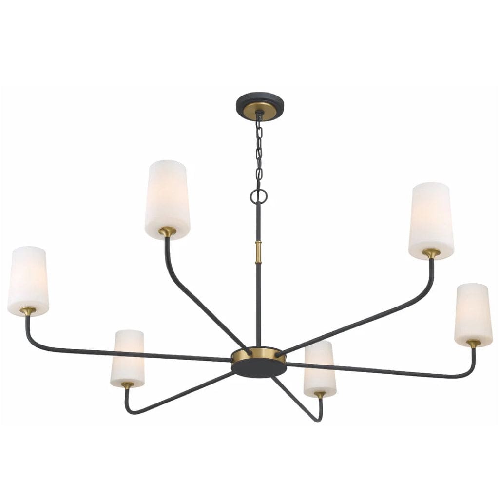 Crystorama Niles 6 Light Chandelier Lighting crystorama-NIL-70016-BF-MG 633779049927