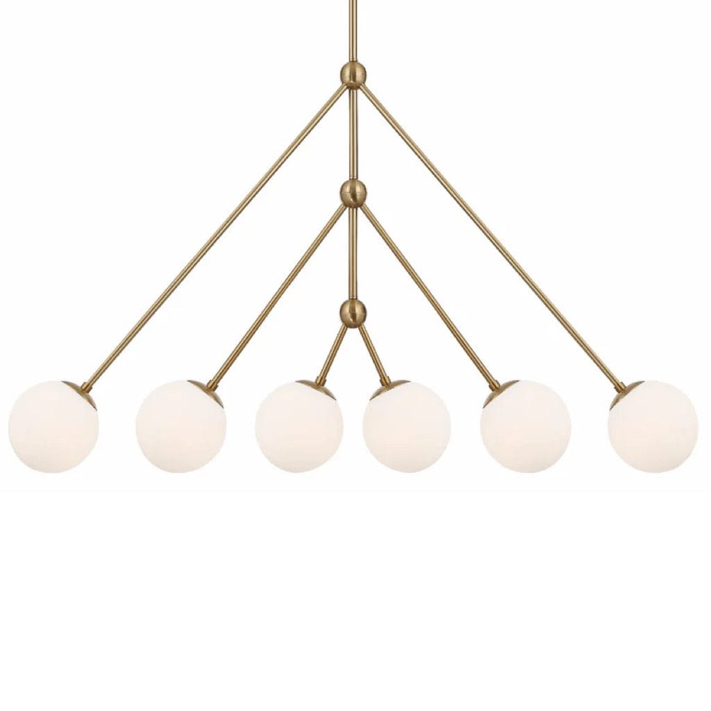 Crystorama Omni 6 Light Chandelier Lighting crystorama-OMN-3006-AG 633779047497