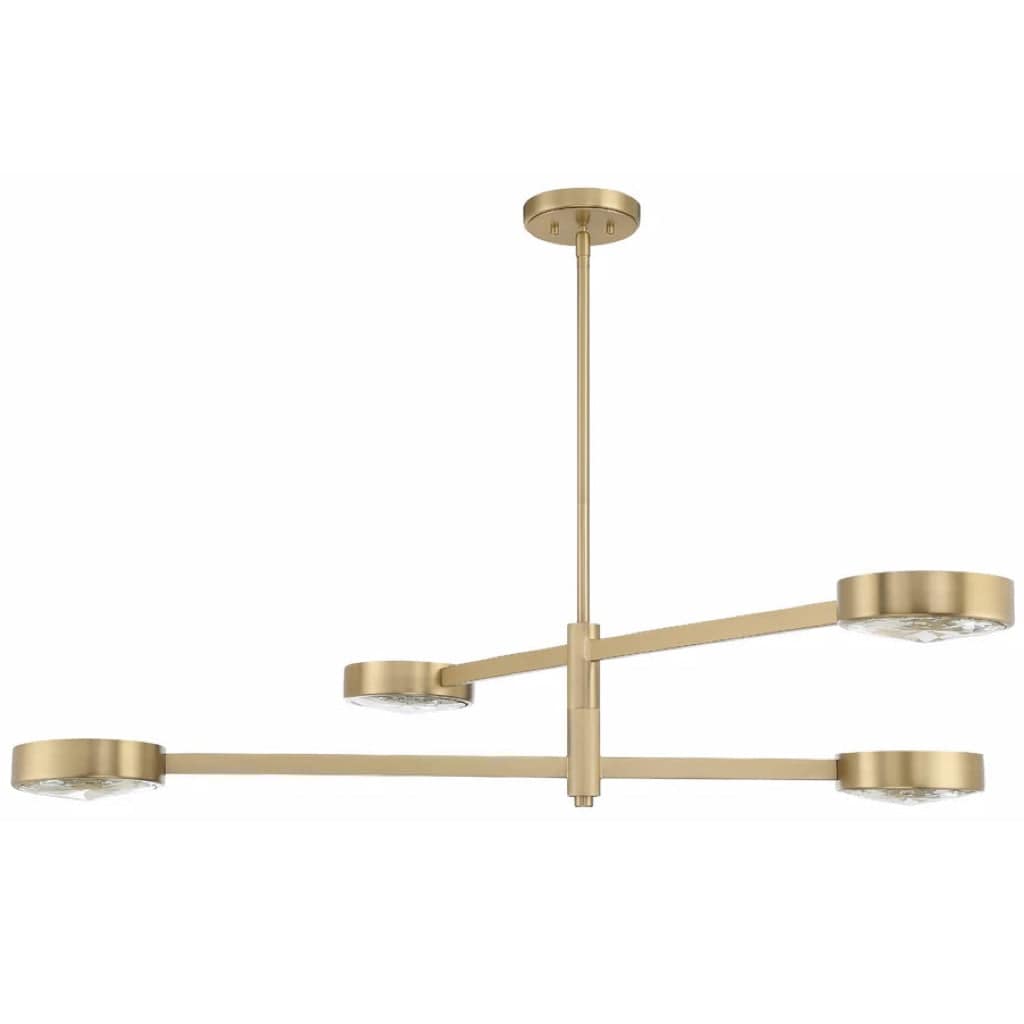 Crystorama Orson 4 Light Chandelier Lighting crystorama-ORS-734-MG 633779049699