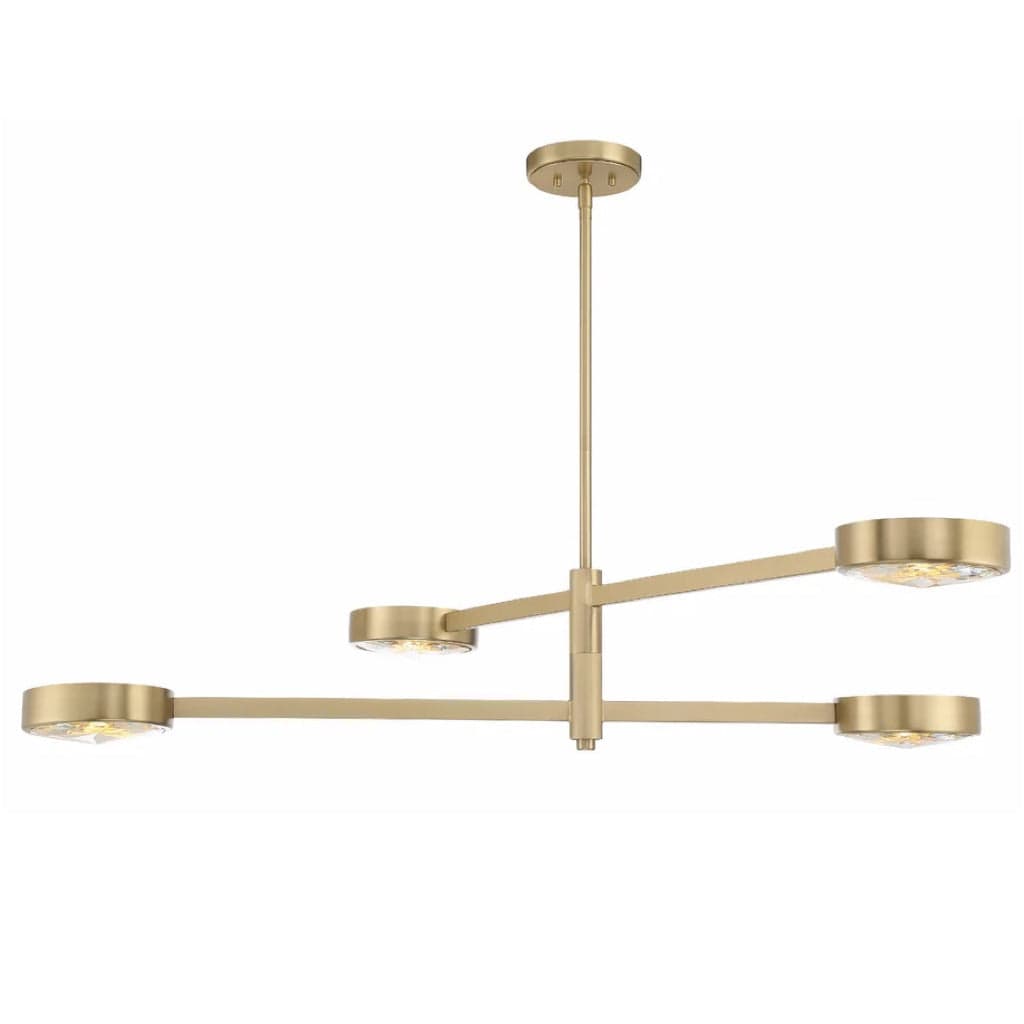 Crystorama Orson 4 Light Chandelier Lighting crystorama-ORS-734-MG 633779049699