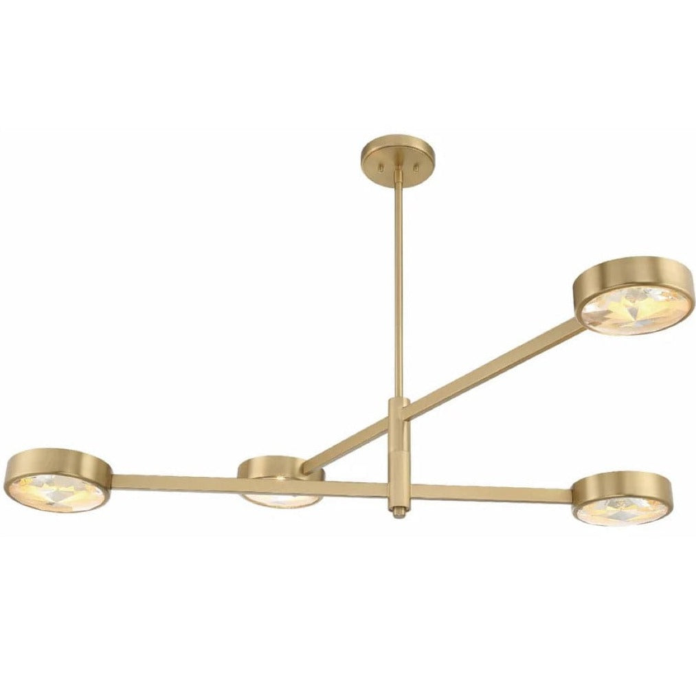 Crystorama Orson 4 Light Chandelier Lighting crystorama-ORS-734-MG 633779049699