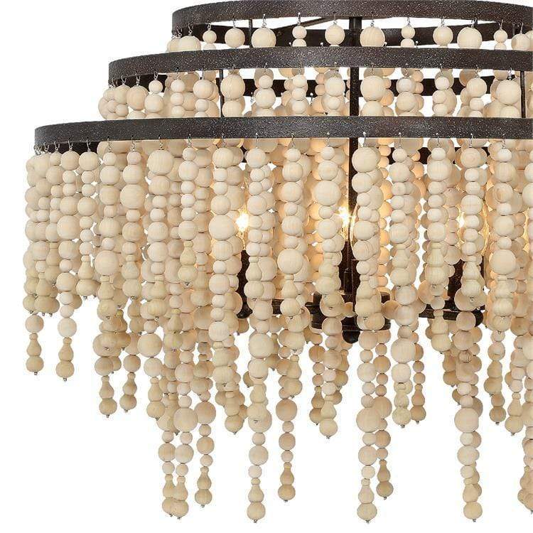 Crystorama Poppy 6 Light Bronze Chandelier Lighting crystorama-POP-A5076-MK 633779041839