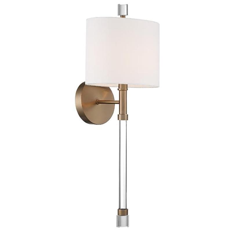 Crystorama Rachel 1 Light Wall Sconce - Gold Lighting crystorama-RAC-A3501-VG