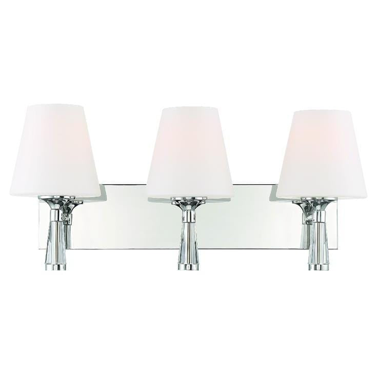 Crystorama Ramsey 3 Light Vanity Light Lighting