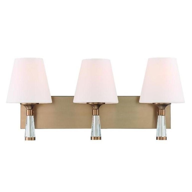 Crystorama Ramsey 3 Light Vanity Light Lighting