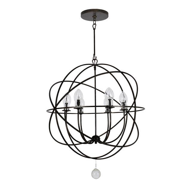 Crystorama Solaris Outdoor Bronze Sphere Chandelier Lighting crystorama-SOL-9328-EB