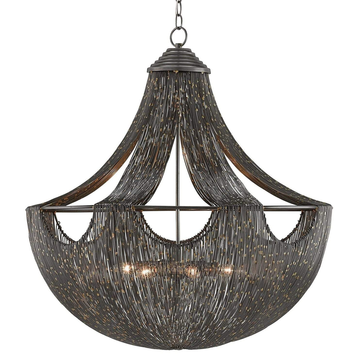 Currey and Company Eduardo Chandelier Lighting Currey-Co-9000-0018