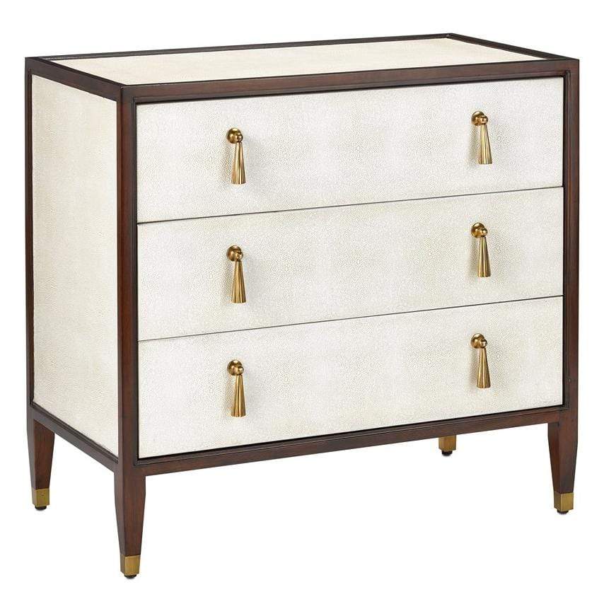 Currey and Company Evie Shagreen Chest Furniture currey-co-3000-0141