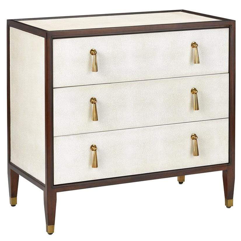 Currey and Company Evie Shagreen Chest Furniture currey-co-3000-0141