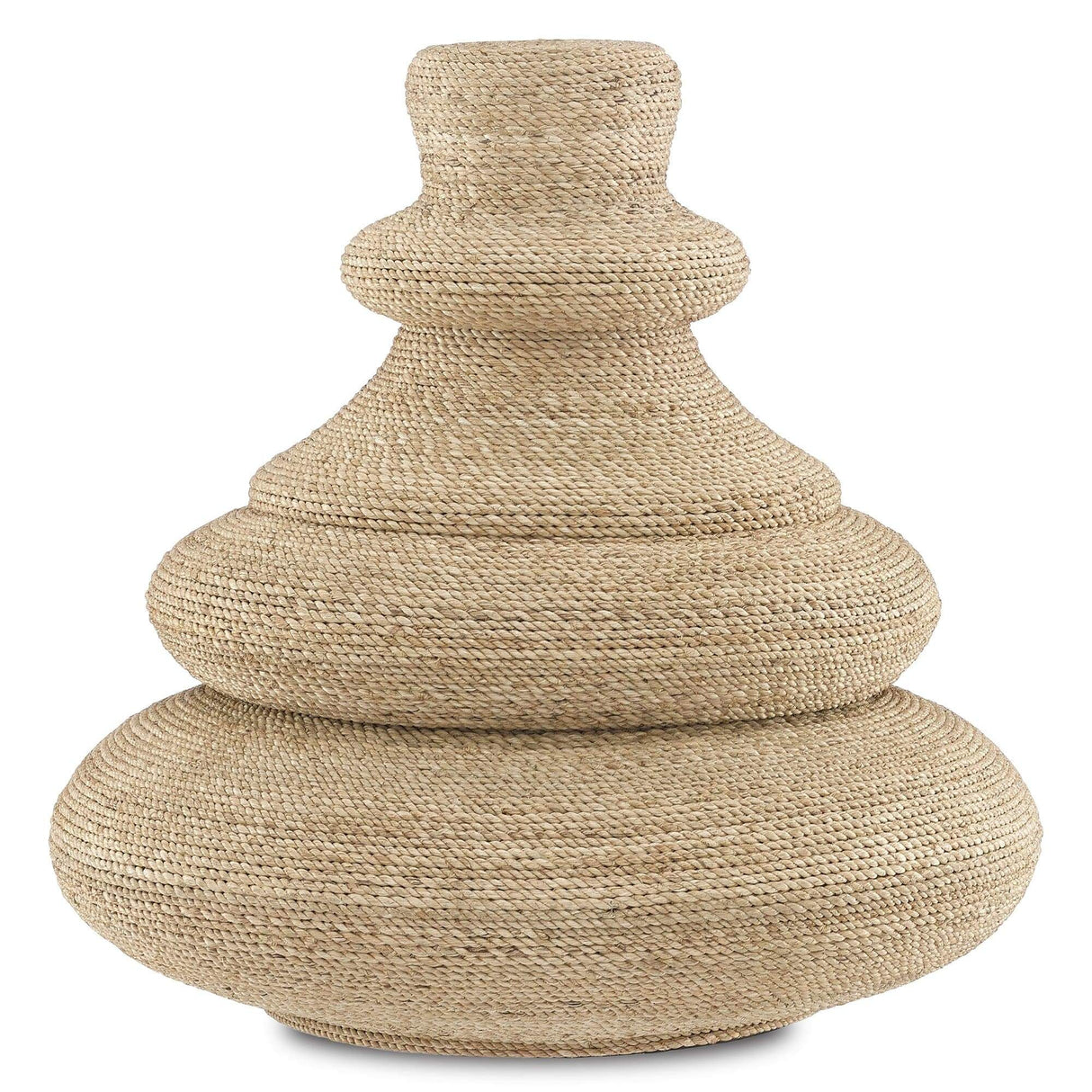 Currey and Company Jaru Rope Vessel Decor currey-co-1200-0183