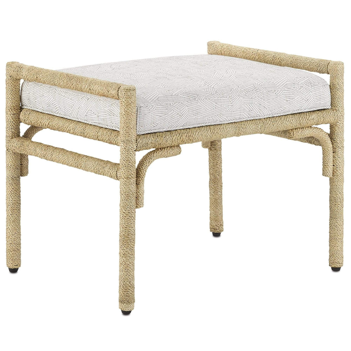 Currey and Company Olisa Ottoman Furniture currey-co-7000-1162