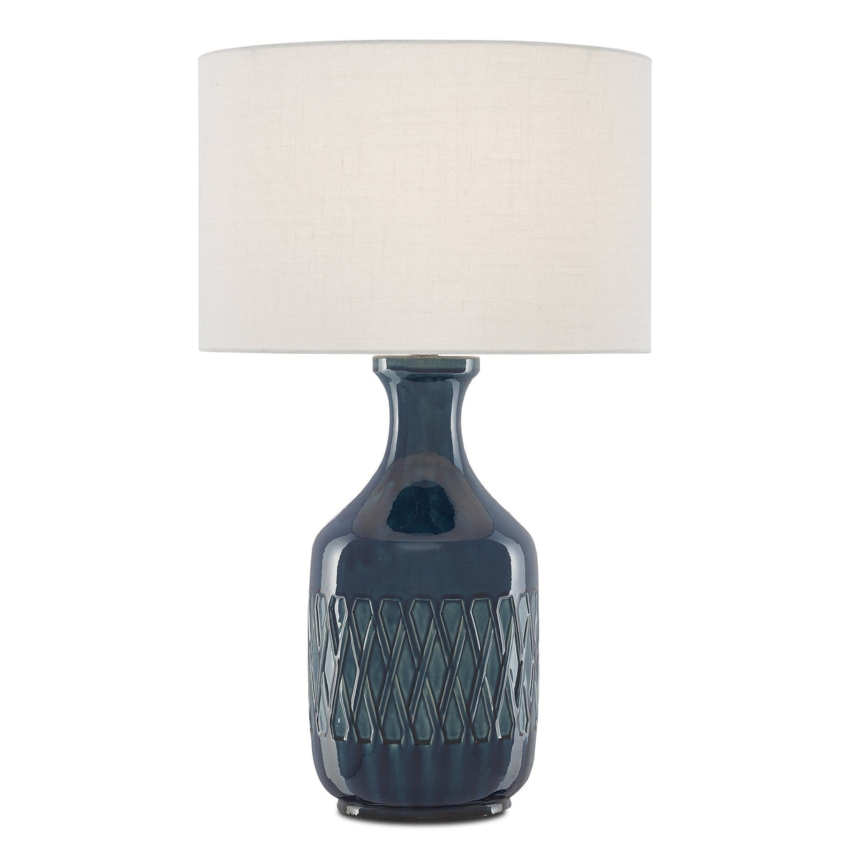 Currey and Company Samba Table Lamp - Blue Lighting
