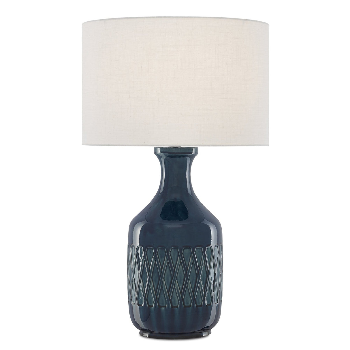 Currey and Company Samba Table Lamp - Blue Lighting