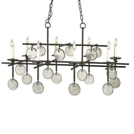 Currey and Company Sethos Rectangular Chandelier Lighting Currey-Co-9124