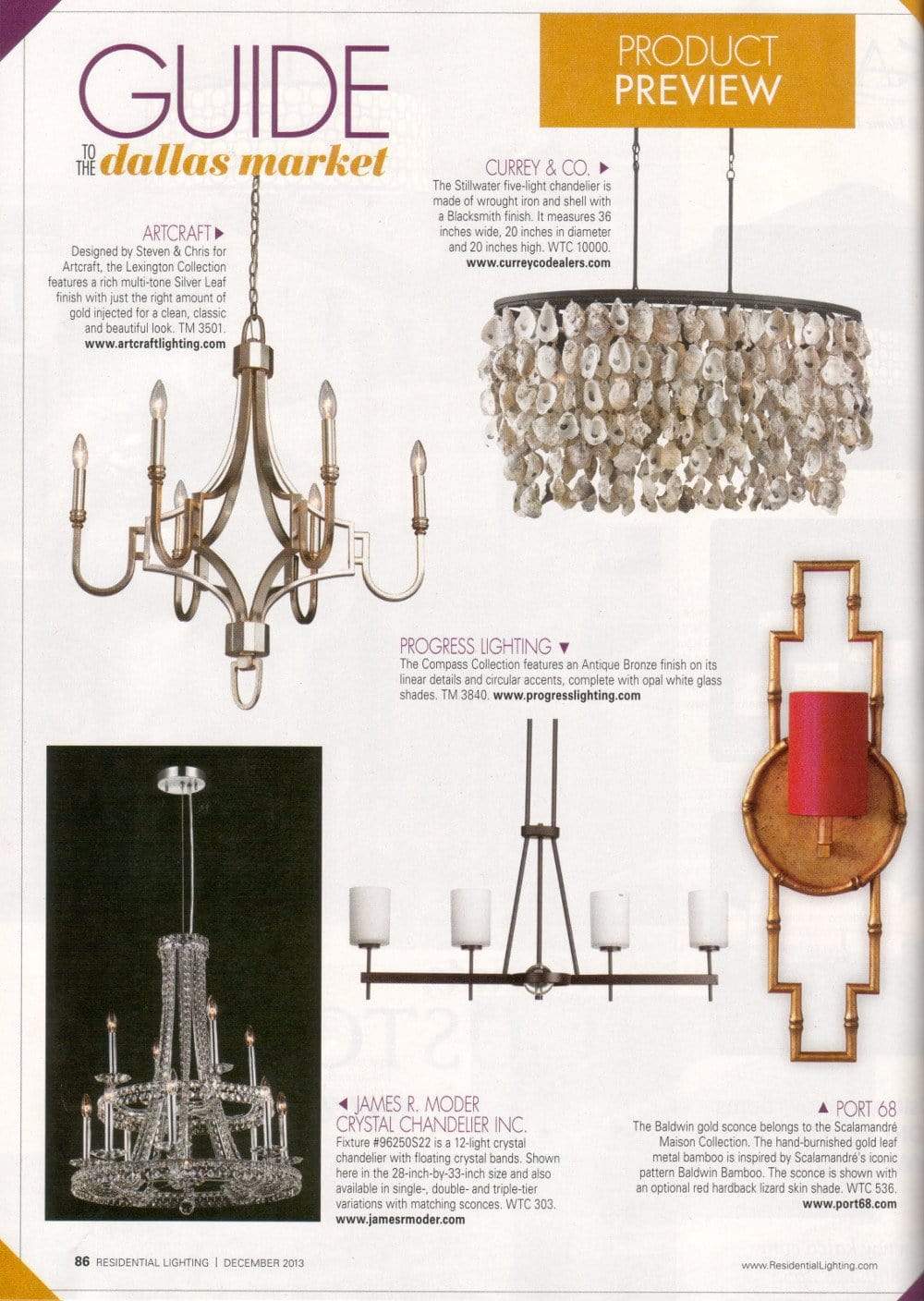 Currey and Company Stillwater Chandelier Lighting Currey-9492