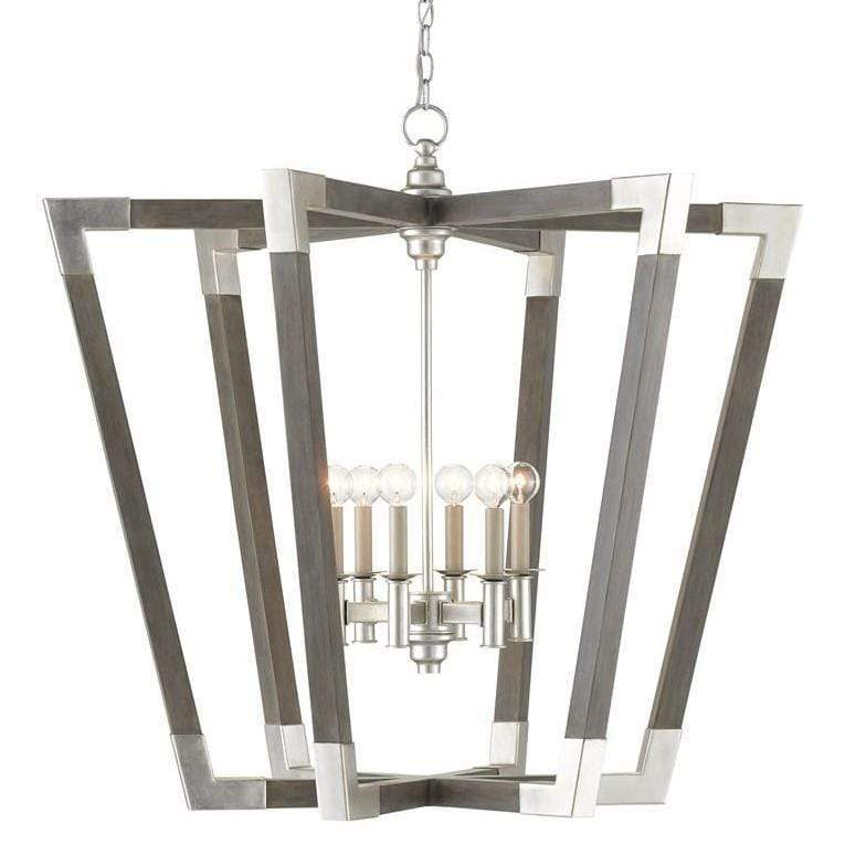 Currey & Company Bastian Gray Chandelier Lighting currey-co-9000-0606