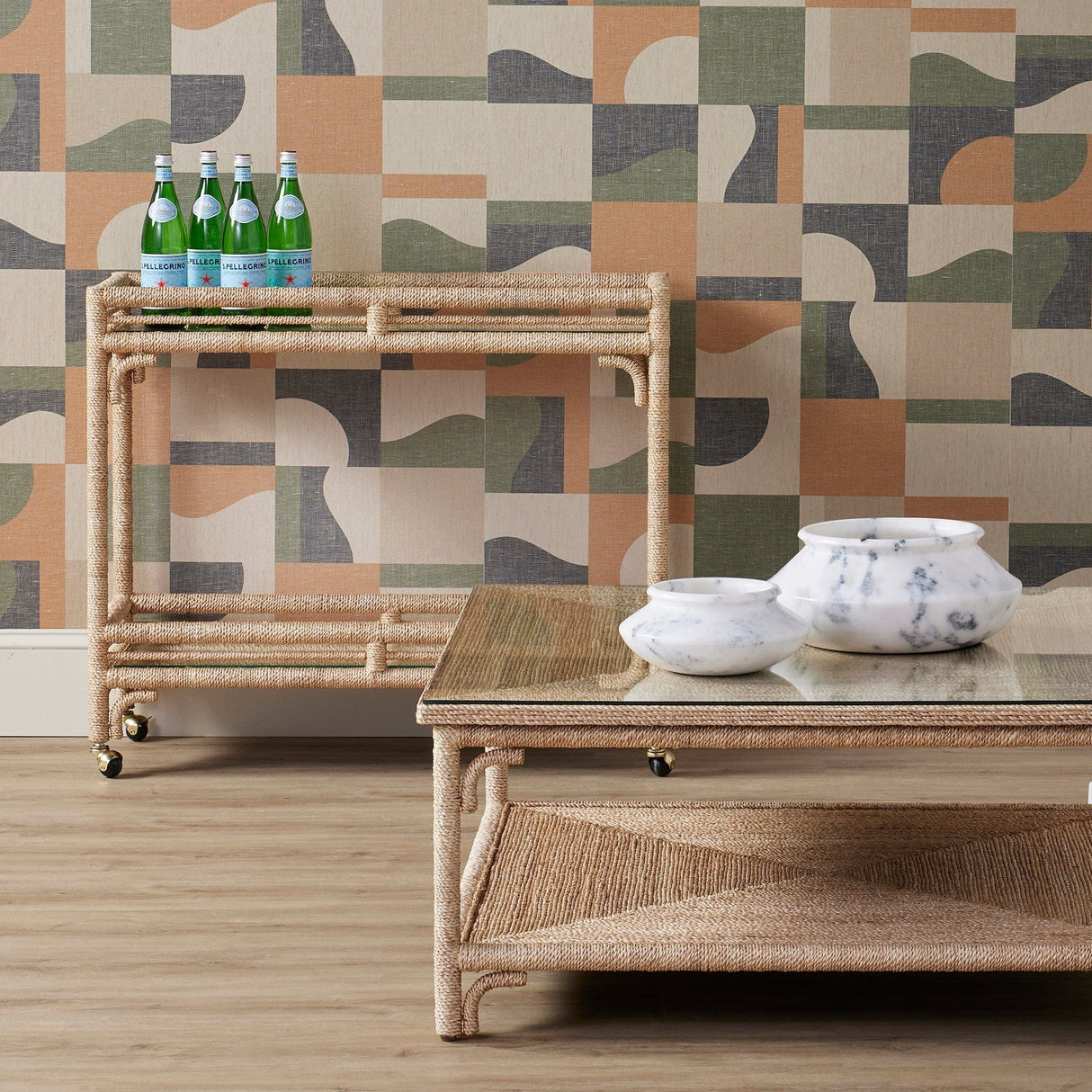 Currey & Company Olisa Bar Cart Furniture currey-co-3000-0218