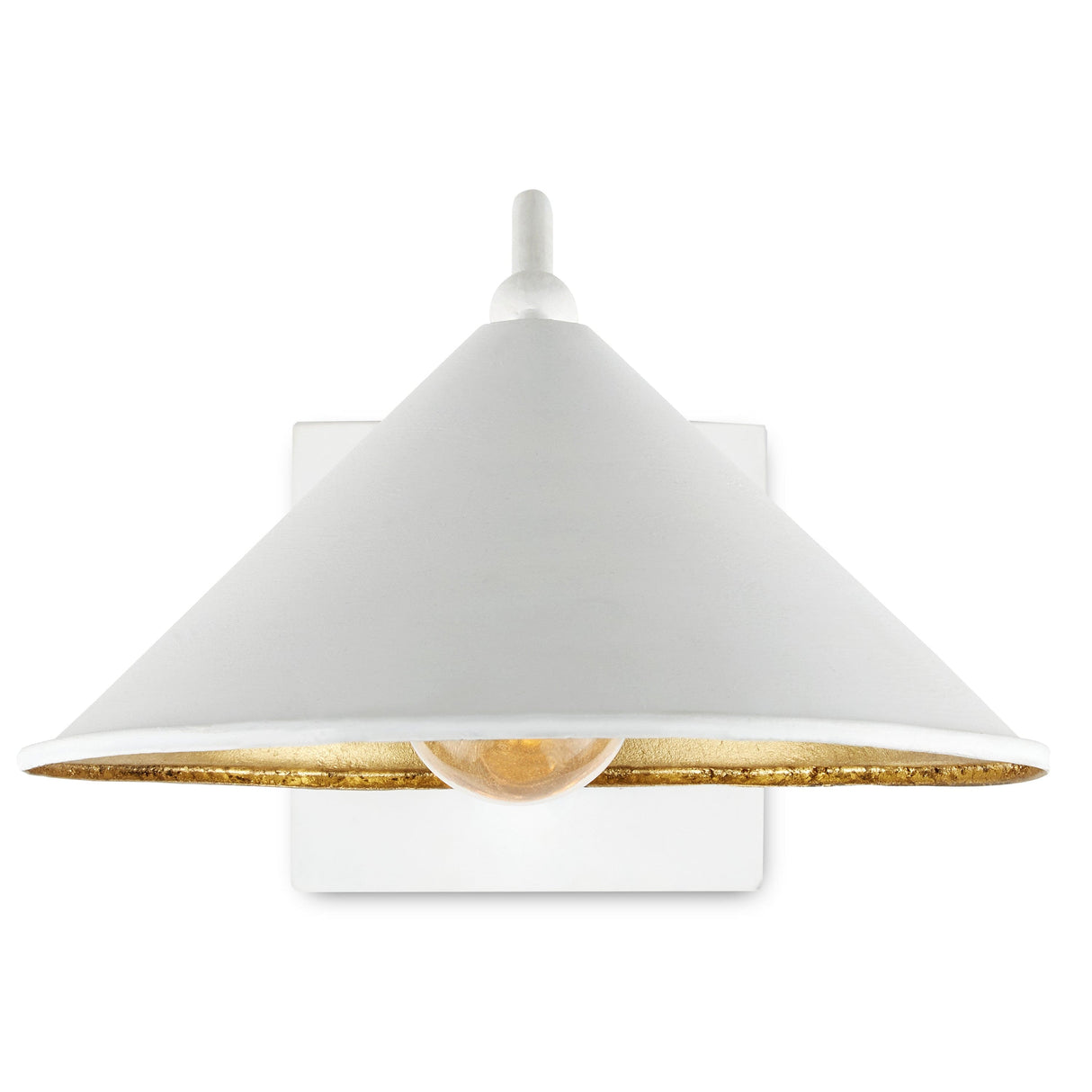 Currey & Company Serpa Single White Wall Lighting currey-co-5000-0205