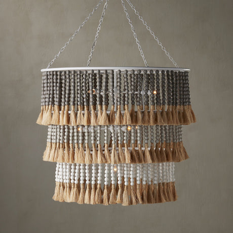 Currey & Company St. Barts Taupe Chandelier Lighting currey-co-9000-0959