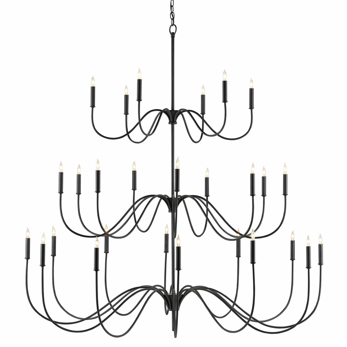 Currey & Company Tirrell Medium Chandelier Lighting currey-co-9000-0654