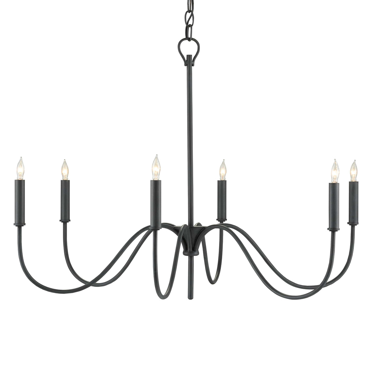 Currey & Company Tirrell Small Chandelier Lighting currey-co-9000-0653