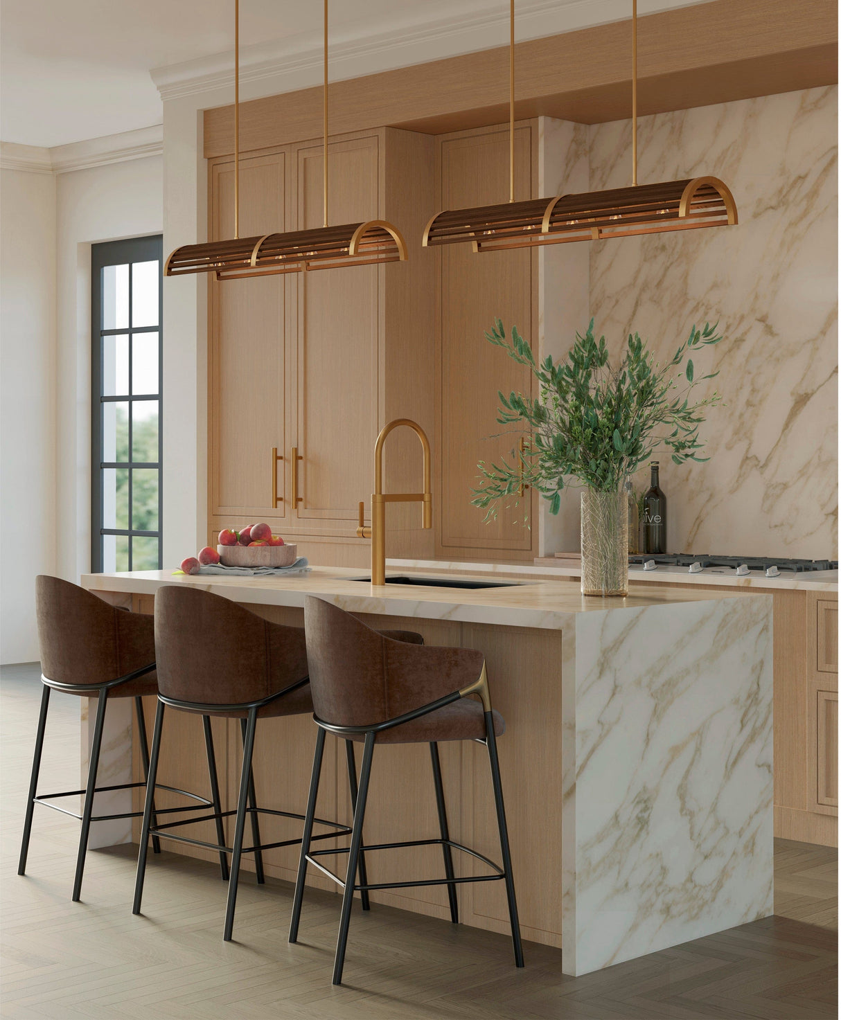 Currey & Company Woodbine Rectangular Chandelier Lighting currey-co-9000-0967