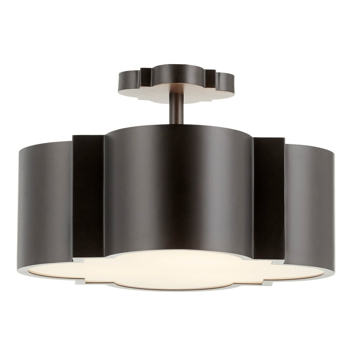 Cyan Wyatt Semi-Flush Mount - Noir Lighting cyan-10066 00190808110107